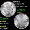 Image 1 : 1880-p Morgan Dollar $1 Grades Choice+ Unc
