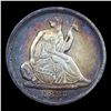 Image 2 : 1837 Seated Seated Liberty Half Dime 1/2 10c Grades AU, Almost Unc