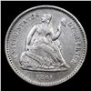 Image 2 : 1861-p Seated Liberty Half Dime 1/2 10c Grades Choice AU