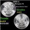 Image 1 : 1891-s Morgan Dollar $1 Grades Choice Unc