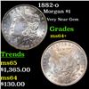 Image 1 : 1882-o Morgan Dollar $1 Grades Choice+ Unc