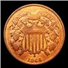 Image 2 : 1864 Two Cent Piece 2c Grades xf+