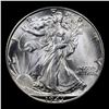 Image 2 : 1947-d Walking Liberty Half Dollar 50c Grades Choice+ Unc