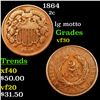 Image 1 : 1864 Two Cent Piece 2c Grades vf++