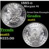 Image 1 : 1885-o Morgan Dollar $1 Grades GEM Unc