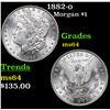 Image 1 : 1882-o Morgan Dollar $1 Grades Choice Unc