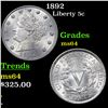 Image 1 : 1892 Liberty Nickel 5c Grades Choice Unc