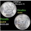 Image 1 : 1900-p Morgan Dollar $1 Grades Choice Unc