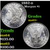 Image 1 : 1882-o Morgan Dollar $1 Grades Select+ Unc