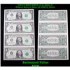 Image 1 : UNCUT MINT SHEET of 4x 2003a $1 Federal Reserve Notes All GEM Or Better