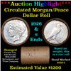 Image 1 : ***Auction Highlight*** Full solid Date 1926-s Peace silver dollar roll, 20 coin (fc)