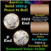 Image 1 : ***Auction Highlight*** AU/BU Slider Northern Nevada Shotgun Solid Date Peace $1 Roll 1923-p Virtual