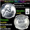 Image 1 : ***Auction Highlight*** NGC 1943-d Near Top POP Lincoln Cent 1c Graded ms68 By NGC (fc)