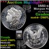 Image 1 : ***Auction Highlight*** 1881-s Morgan Dollar $1 Graded ms64+ DMPL By SEGS (fc)