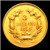 Image 3 : ***Auction Highlight*** 1855 Three Dollar Gold 3 Graded ms64 details By SEGS (fc)