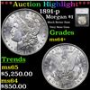 ***Auction Highlight*** 1891-p Morgan Dollar $1 Graded ms64+ By SEGS (fc)
