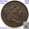 Image 8 : *HIGHLIGHT OF ENTIRE AUCTION* 1794 C-2a Liberty Cap half cent 1/2c Graded ms63 bn By SEGS (fc)