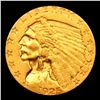 Image 2 : ***Auction Highlight*** 1925-d Gold Indian Quarter Eagle $2 1/2 Graded Select Unc By USCG (fc)