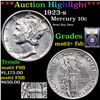 Image 1 : ***Auction Highlight*** 1923-s Mercury Dime 10c Graded Select Unc+ FSB By USCG (fc)
