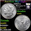 Image 1 : ***Auction Highlight*** 1883-s Morgan Dollar $1 Graded BU+ By USCG (fc)