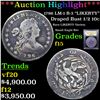 Image 1 : ***Auction Highlight*** 1796 LM-1 R-3 "LIKERTY" Draped Bust Half Dime 1/2 10c Graded f+ By USCG (fc)