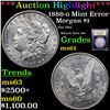 Image 1 : ***Auction Highlight*** 1886-o Mint Error Morgan Dollar $1 Graded BU+ By USCG (fc)