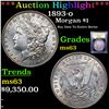 Image 1 : ***Auction Highlight*** 1893-o Morgan Dollar $1 Graded Select Unc By USCG (fc)