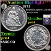 Image 1 : Proof ***Auction Highlight*** 1871 Seated Liberty Half Dime 1/2 10c Graded Choice Proof By USCG (fc)