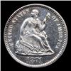 Image 2 : Proof ***Auction Highlight*** 1871 Seated Liberty Half Dime 1/2 10c Graded Choice Proof By USCG (fc)