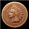 Image 2 : ***Auction Highlight*** 1877 Indian Cent 1c Graded vg, very good By USCG (fc)