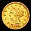 Image 2 : ***Auction Highlight*** 1846-o Breen-6186 Gold Liberty Quarter Eagle $2 1/2 Graded Select Unc By USC