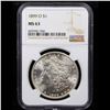 Image 2 : NGC 1899-o Morgan Dollar $1 Graded ms63 By NGC