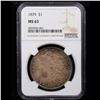 Image 2 : NGC 1879-p Morgan Dollar $1 Graded ms63 By NGC