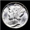 Image 2 : 1945-p Mercury Dime 10c Grades GEM Unc