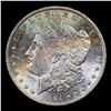 Image 2 : 1884-o Rainbow Toned Morgan Dollar $1 Grades Select Unc