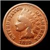 Image 2 : 1870 Indian Cent 1c Grades vg+