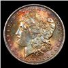 Image 2 : 1888-o Colorfully Toned Morgan Dollar $1 Grades Choice Unc