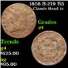 Image 1 : 1808 S-279 R3 Classic Head Large Cent 1c Grades g, good