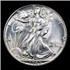 Image 2 : 1945-p Walking Liberty Half Dollar 50c Grades Choice Unc