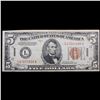 Image 2 : Series 1934A $5 Federal Reserve Note WWII Emergency Currency Hawaii Key To Series Grades xf