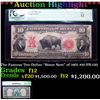 Image 1 : **Auction Highlight*** PCGS The Famous Ten-Dollar "Bison Note" of 1901 $10 FR-120 Graded f12 By PCGS