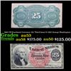 Image 1 : 1863 US Fractional Currency 25c Third Issue fr-1302 George Washington Grades Select AU
