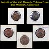 Image 1 : Lot #69 of the 450 Masonic Tokens from The Walter O. Collection