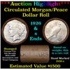 Image 1 : ***Auction Highlight*** Full solid Date 1926-s Peace silver dollar roll, 20 coin (fc)