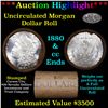 Image 1 : ***Auction Highlight*** 1880 & CC Uncirculated Morgan Dollar Shotgun Roll (fc)