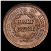 Image 3 : ***Auction Highlight*** NGC 1853 Braided Hair Half Cent 1/2c Graded ms65 bn By NGC (fc)