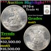 Image 1 : ***Auction Highlight*** NGC 1876-s Trade Dollar $1 Graded ms65 By NGC (fc)