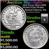 Image 1 : ***Auction Highlight*** 1838 Large Stars DDR FS-802 F-102 FS-802 Seated Liberty Dime 10c Graded ms65