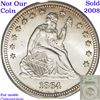 Image 8 : *HIGHLIGHT OF NIGHT* 1864-p Briggs 1-A Seated Liberty Quarter 25c Graded ms66+ By SEGS (fc)