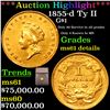 Image 1 : *HIGHLIGHT OF THE MONTH* 1855-d Ty II Dahlonega Gold Dollar $1 Graded ms61 details By SEGS (fc)